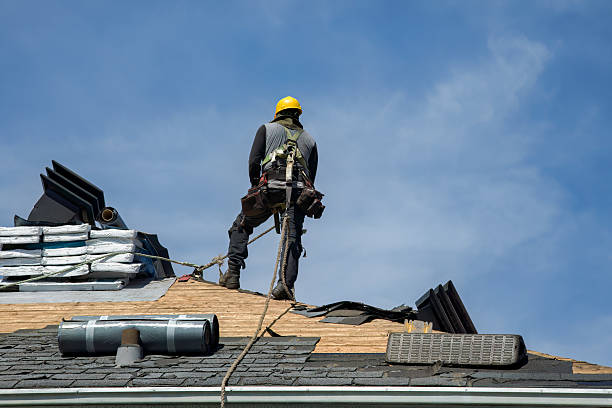 Professional Gutter Installation technician working in Mountain, WI